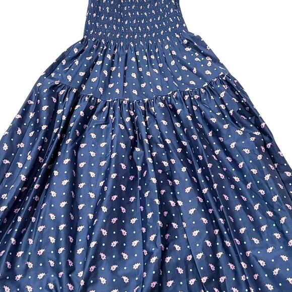 NWT Kate Spade Dress - XS - Navy Blue Print - w/ Pockets & Optional Straps - Picture 12 of 12